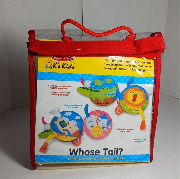 Melissa & Doug K's Kids Whose Tail? Cloth Book Baby Books - Picture 3 of 3